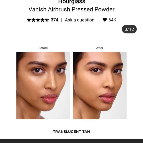 Hourglass Vanish Airbrush Powder in Tan and Black - Picture 2 of 3